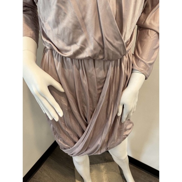Tibi Dress - Pink Plunging Bubble Hem Mini Sleeve Womens Dress- size S Orig.$495 - Picture 15 of 16